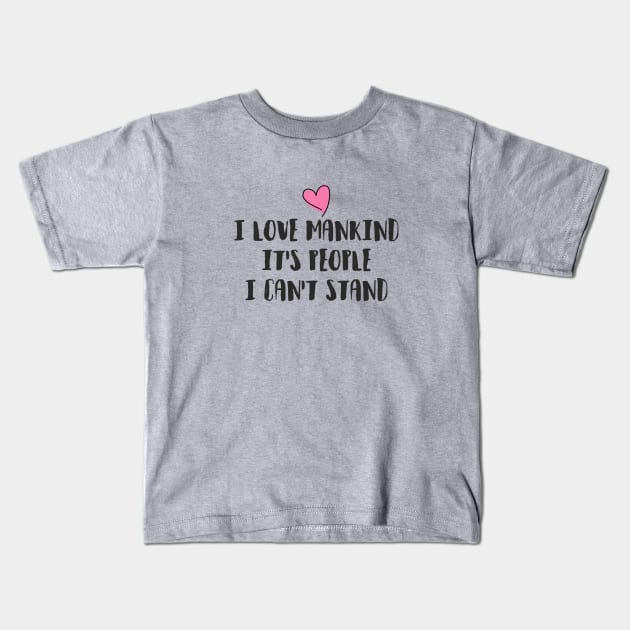 Mankind Kids T-Shirt by Sinmara